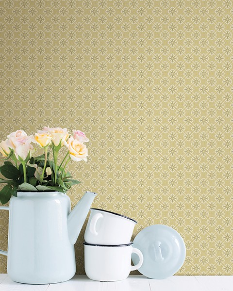 Rayleigh Teal Floral Damask Wallpaper