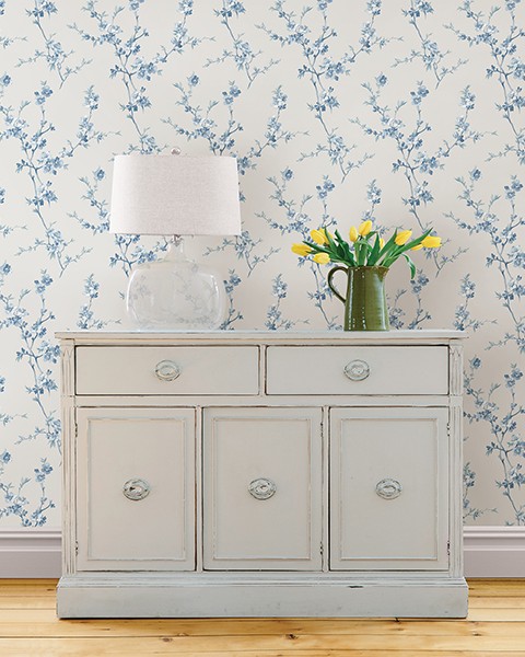 Keighley Coral Floral Wallpaper