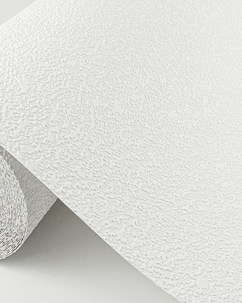 4000-96299 Stinson White Stucco Texture Paintable Wallpaper