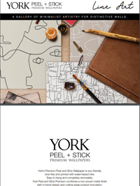 Wallpapers by Line Art Premium Peel & Stick Book