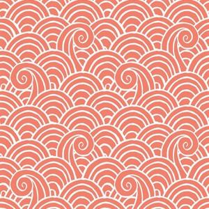 Alorah Coral Wave Wallpaper
