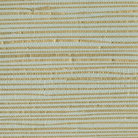 Arina Turquoise Grasscloth Wallpaper