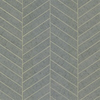 Atelier Herringbone Natural Grey Wallpaper
