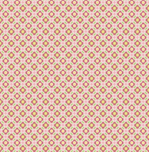 Audra Pink Floral Wallpaper