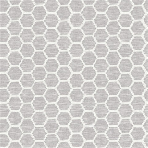 Aura Lavender Honeycomb Wallpaper