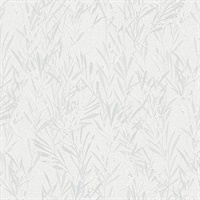 Bondi Light Grey Botanical Wallpaper