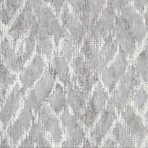 Bunter Grey Distressed Geometric Wallpaper
