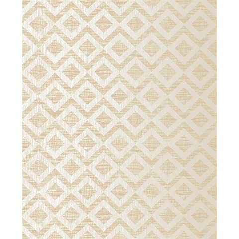 Cadenza Gold Geometric Wallpaper
