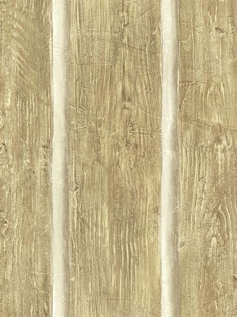 Chinking Maple Wood Panel Wallpaper