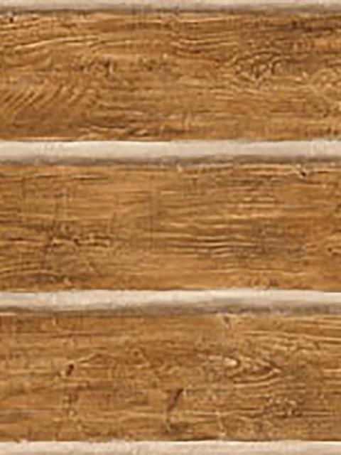 Chinking Chestnut Wood Panel Wallpaper