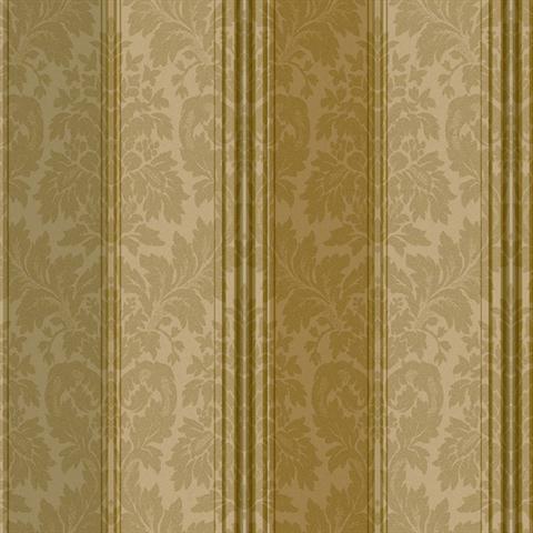 Clarence Striped Floral Damask