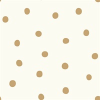 Dots Gold P & S Wallpaper