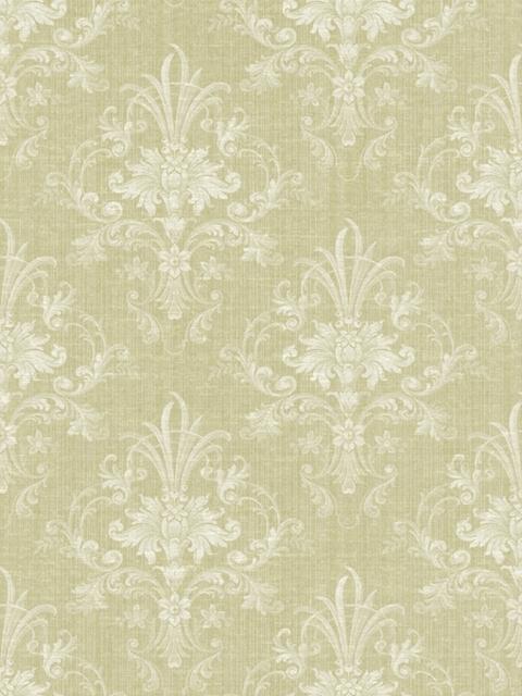 Floral Damask and Stripes Sidewall