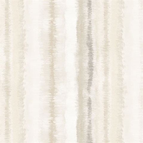 Frequency Stripe Wallpaper in Beige & Brown