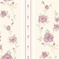 In Register Rose Stripe Wallpaper