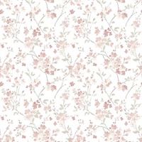 Glinda Rose Floral Trail Wallpaper