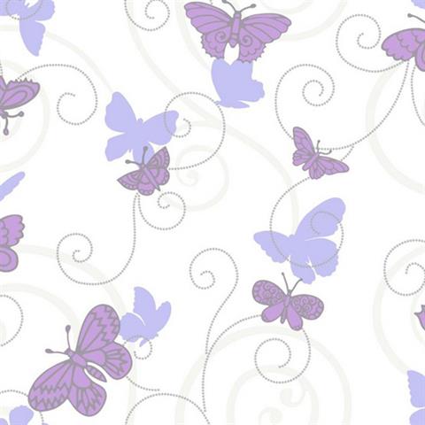 Glittered Butterflies and Scroll