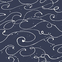 Kuroshio Navy Ocean Wave Wallpaper
