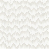 Holmby Bone Brushstroke Zigzag Wallpaper by Scott Living