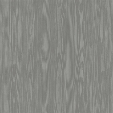 Illusion Grey Faux Wood Wallpaper