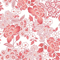 Irina Coral Floral Blooms Wallpaper
