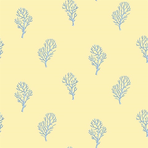 Islamorada Yellow Coral Branch Wallpaper