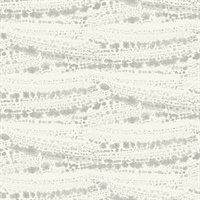 Rannell Grey Abstract Scallop Wallpaper