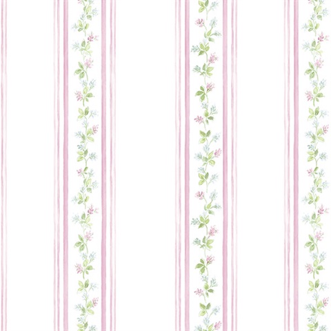 Lilac Stripe Wallpaper