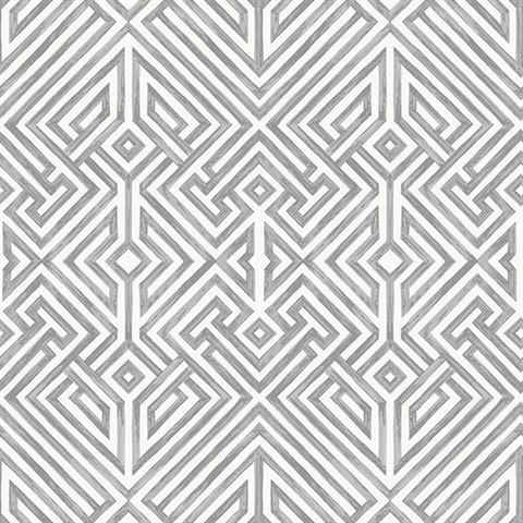 Lyon Grey Geometric Key Wallpaper