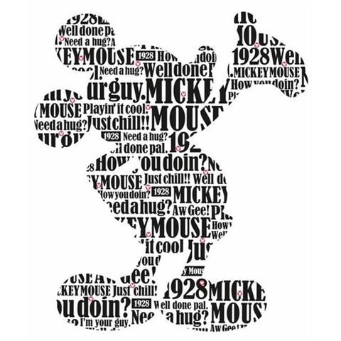 Mickey & Friends Typography Giant
