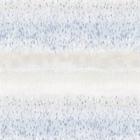 Monet Meadow Wallpaper in Blues & Beige