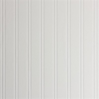 Murph White Beadboard Paintable Wallpaper
