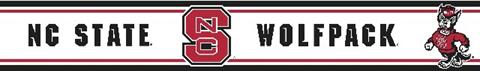 NC State Peel and Stick Collegiate Wall Border