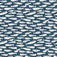 Nunkie Navy Sardine Wallpaper