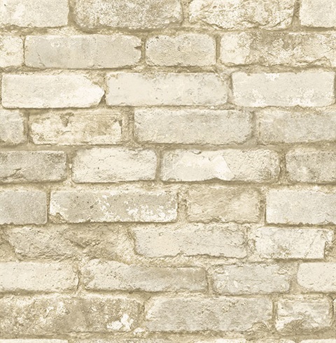 Oxford White Brick Texture Wallpaper