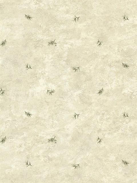 Pine Valley Grey Sprig Toss Wallpaper