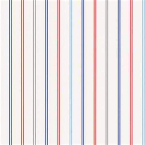 Red, Blue & Silver Stripe