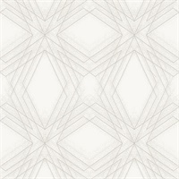 Relativity Off-White Geometric Wallpaper