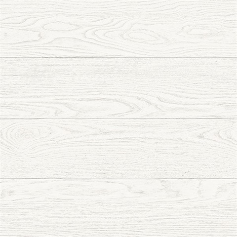 Salvaged Wood White Plank Wallpaper