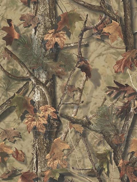 Sawgrass Brown Camo Forest Wallpaper