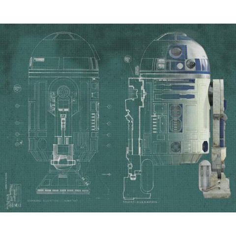 Star Wars TM R2-D2 Pre-Pasted Mural