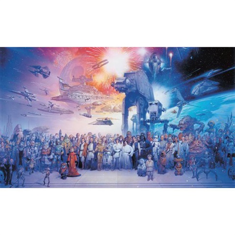 Star Wars TM Saga Pre-Pasted Mural