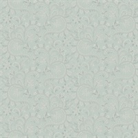 Sycamore Sage Paisley Floral Wallpaper