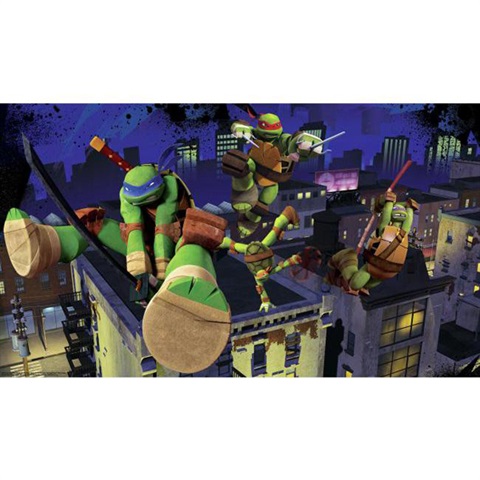 Teenage Mutant Ninja Turtles Cityscape Pre-Pasted Mural