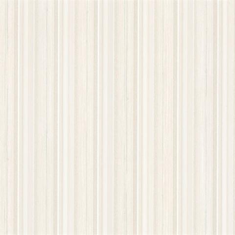 Tiberio White Silk Stripe
