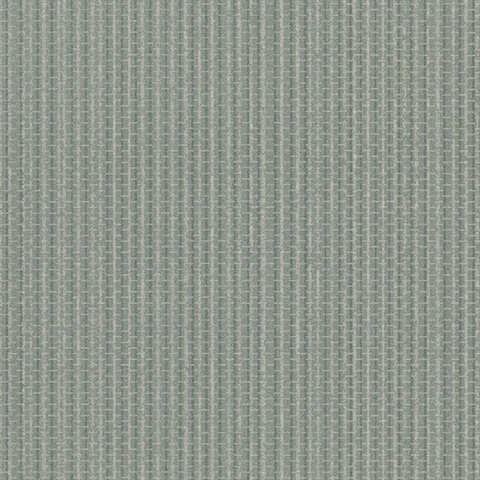 Ticking Stripe Wallpaper - Teal
