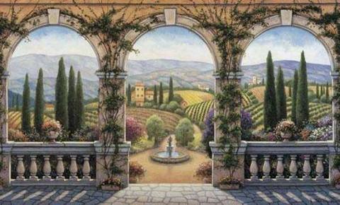 Tuscan Villa - Wall Mural