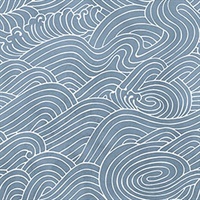 Waves Ocean Blue Wall Mural