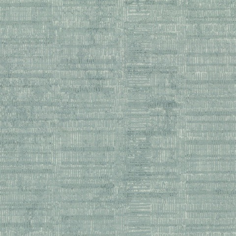 Woven Stripe Wallpaper - Teal