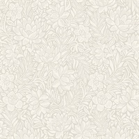 Zahara Light Grey Floral Wallpaper